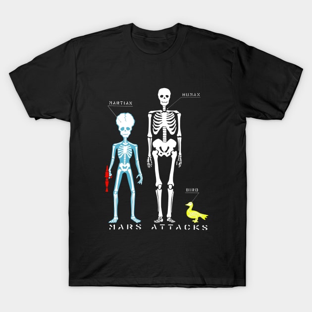 Martian Vs Human (Mars Attacks) T-Shirt by TheUnseenPeril